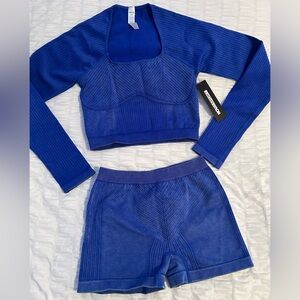 Blue Fashion Nova 2 piece set! Size XS/S!